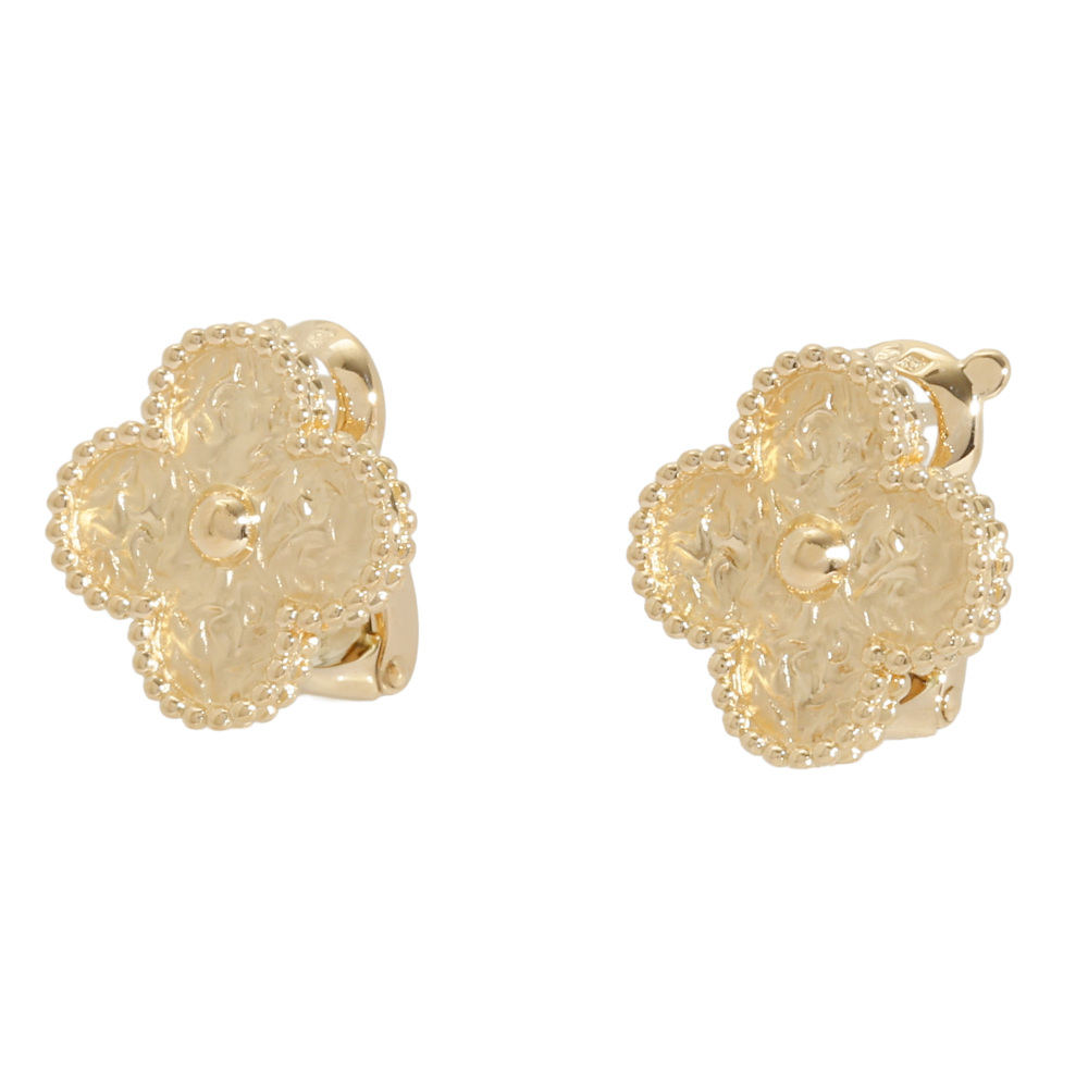 Van Cleef & Arpels Vintage Alhambra Earrings 18K Yellow Gold VCARO1IH00