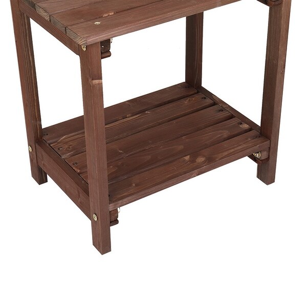 Patio Fir Wood End,Coffee,Side Table