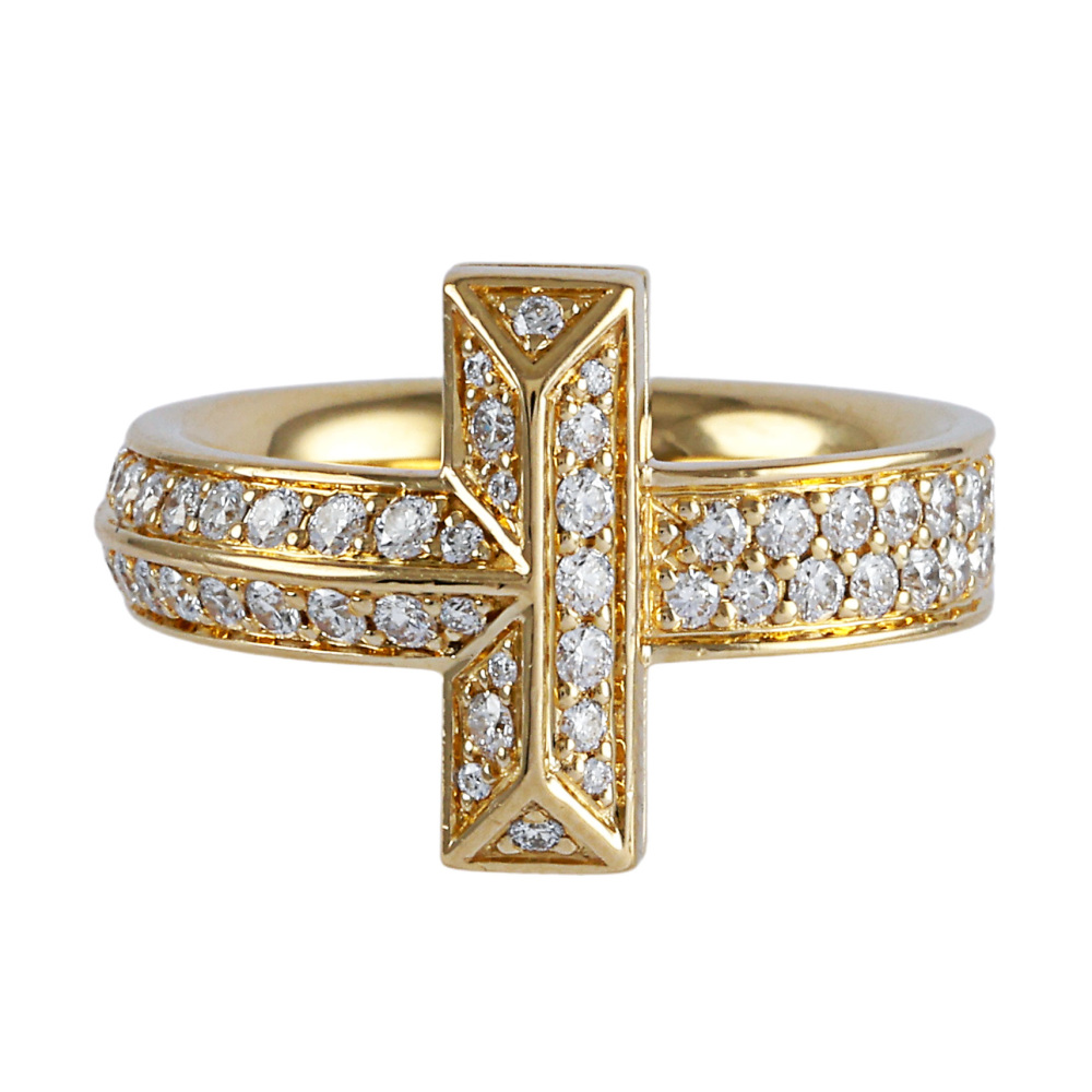 Tiffany & Co. Tiffany T One Ring 18K Yellow Gold Diamond 68169615