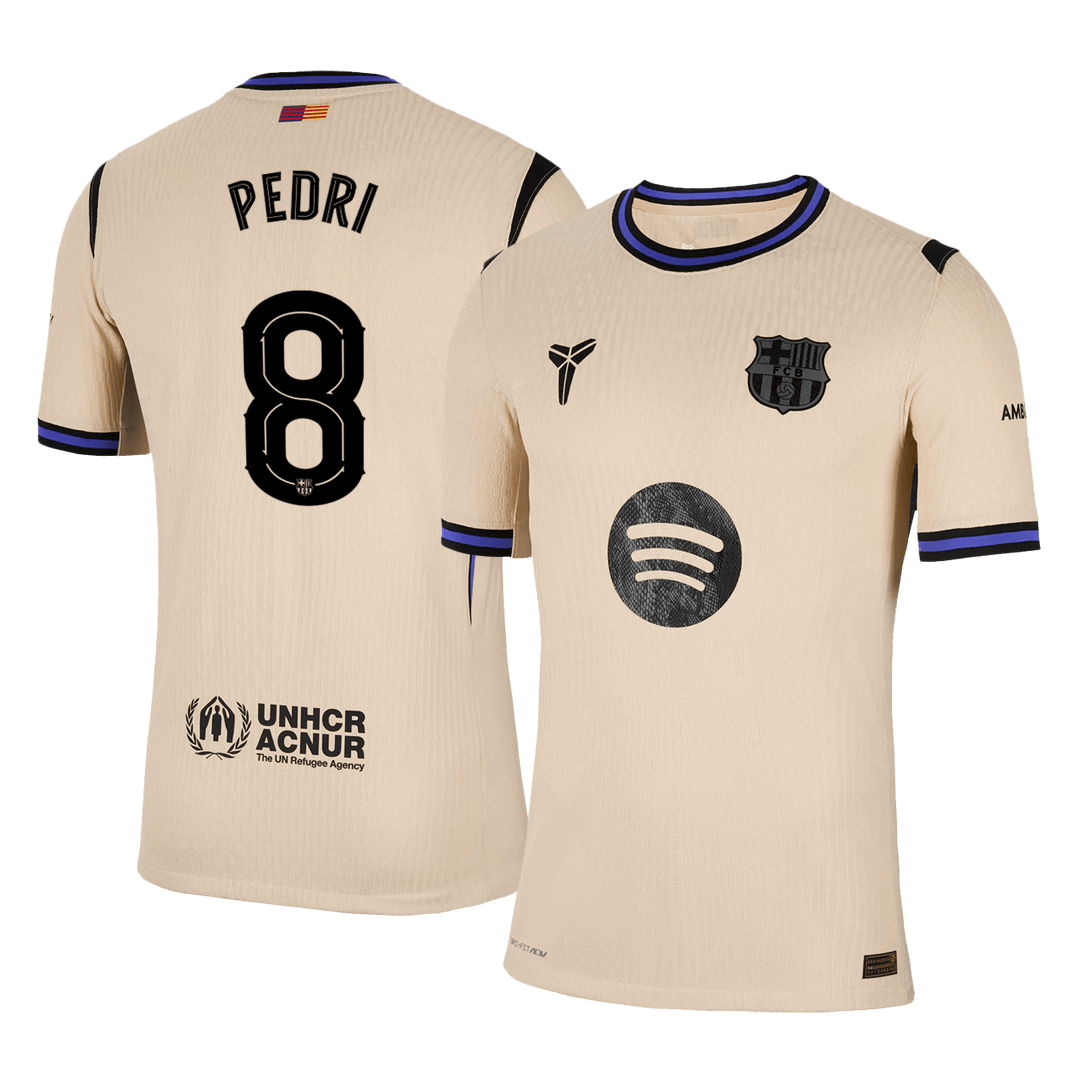 PEDRI #8 Barcelona Away Player Version Jersey 2025/26 - UCL