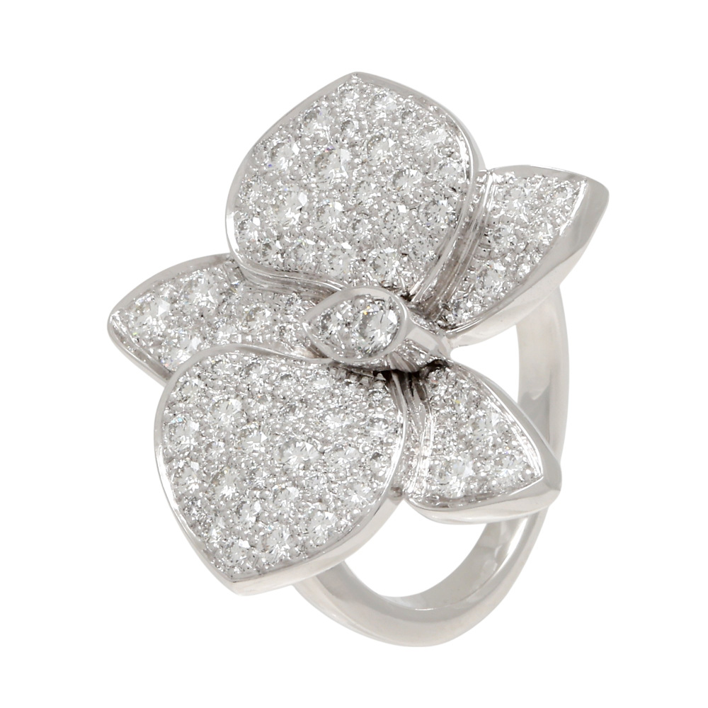Cartier Karesudo Kideparu Ring 18K White Gold Diamond B4074400