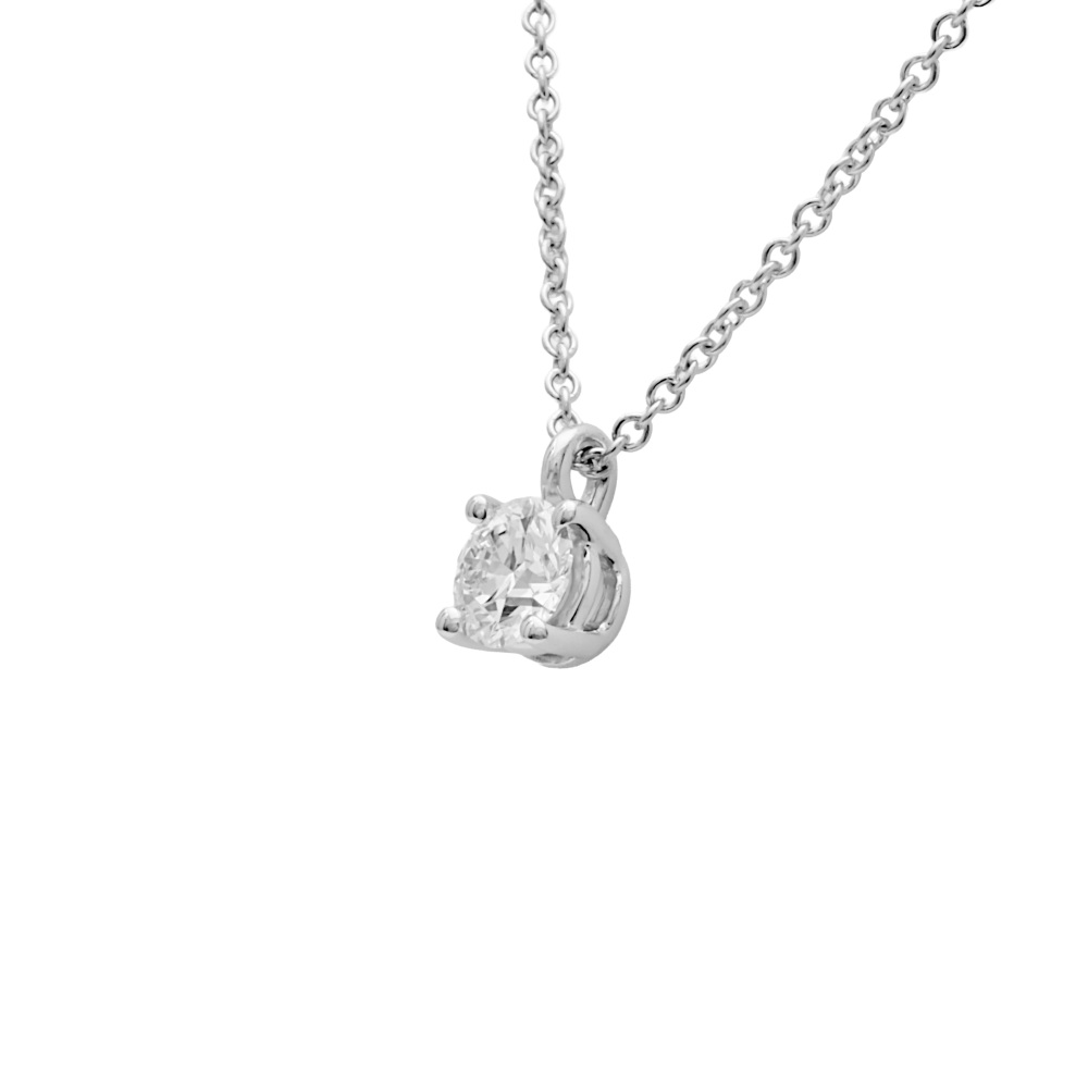 Tiffany & Co. Solitaire Necklace Platinum Diamond 60007525