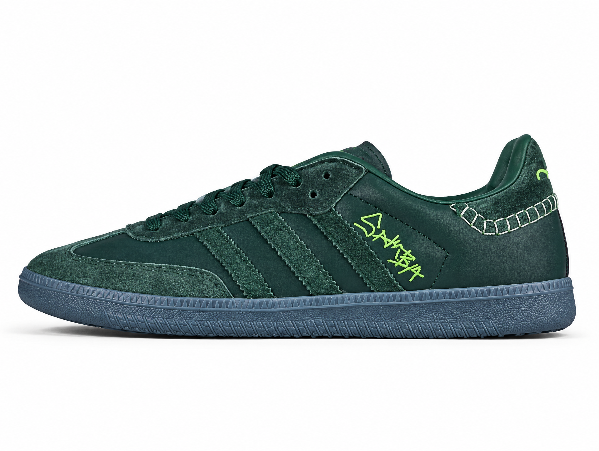 Adidas Jonah Hill X Samba Green Night/Mineral Green/Ecru Tint FW7458