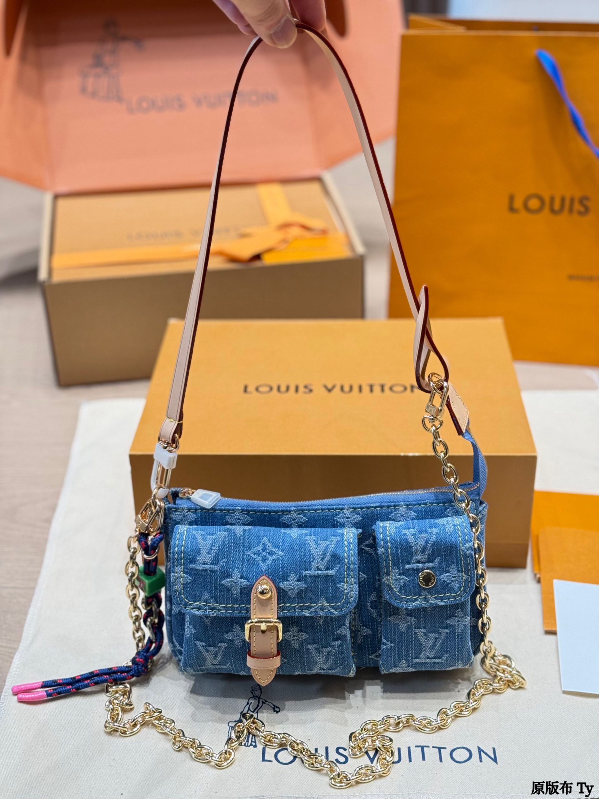 LV Denim Cargo Bag - cnluxepick