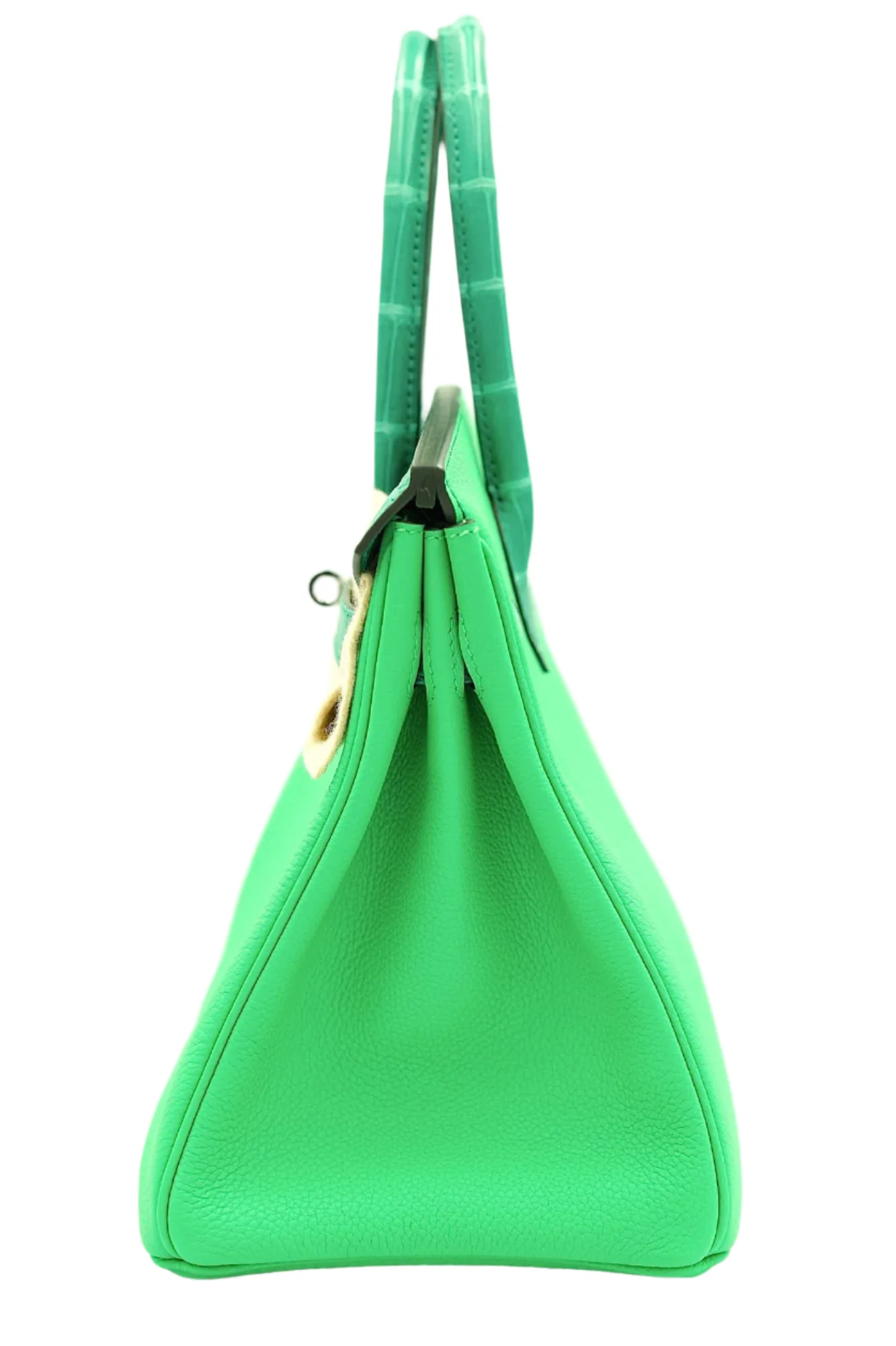 Hermès Touch Birkin 30 Vert Jade Matte Nilo Crocodile and Vert Comics Togo Palladium Hardware
