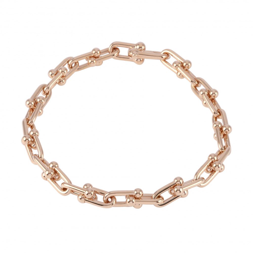 Tiffany & Co. Hardware Link Bracelet 18K Rose Gold 60153082