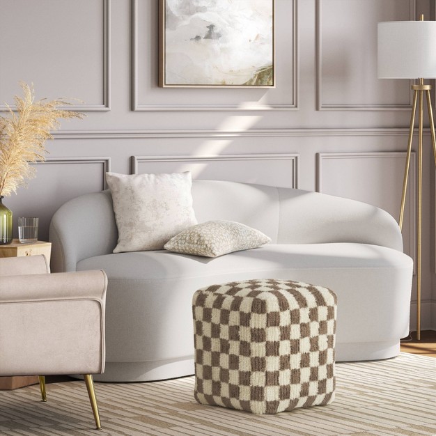 Checkerboard Pouf