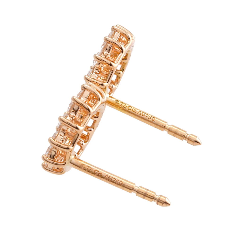Tiffany & Co. Open Circle Earrings 18K Rose Gold Diamond 60573174