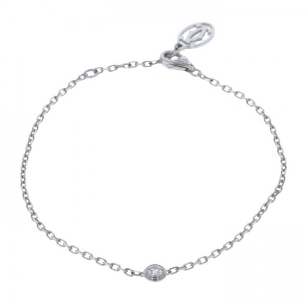 Cartier K18WG White Gold Bracelet Diamond