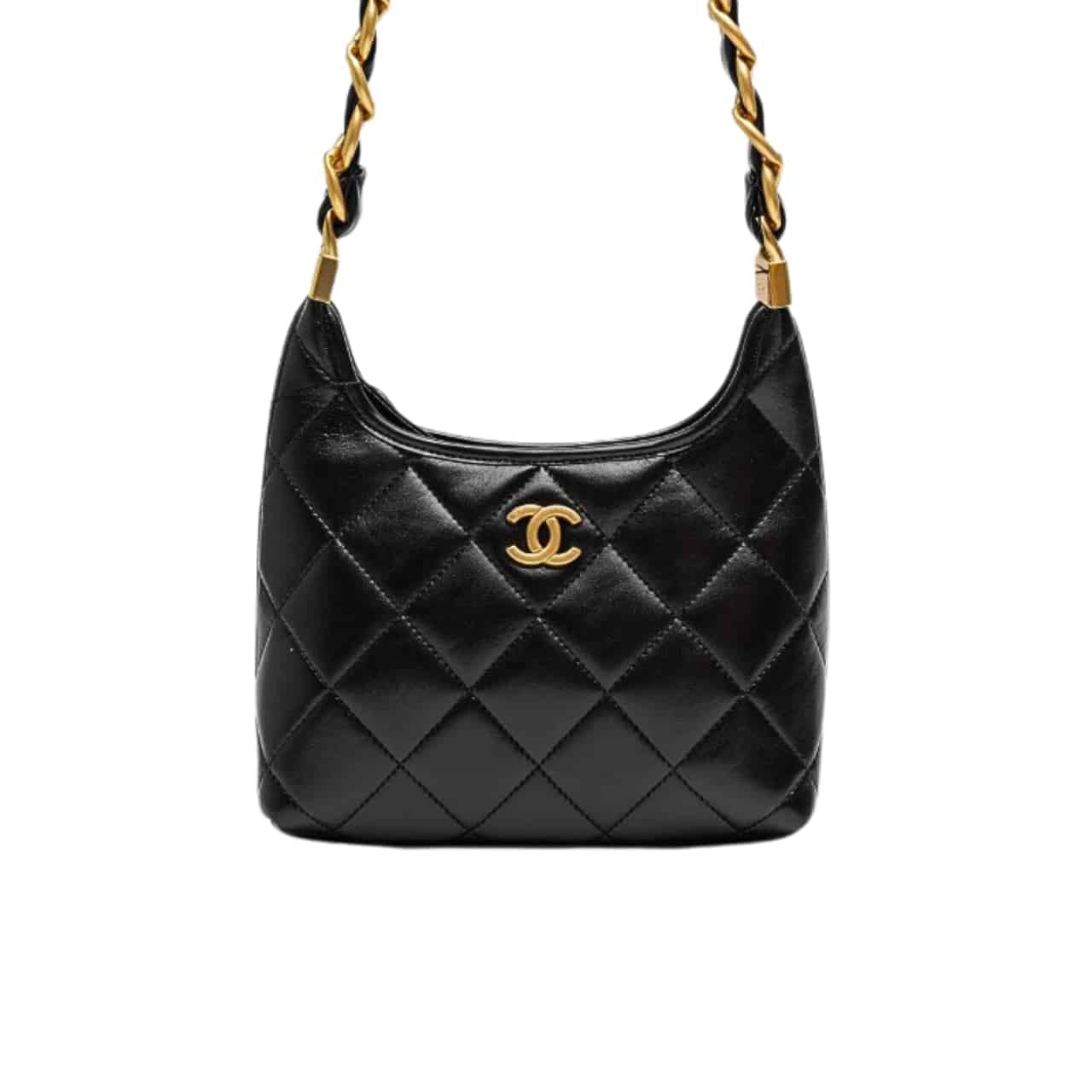 Chanel Gabrielle Bag Black 22Cm/8.7in