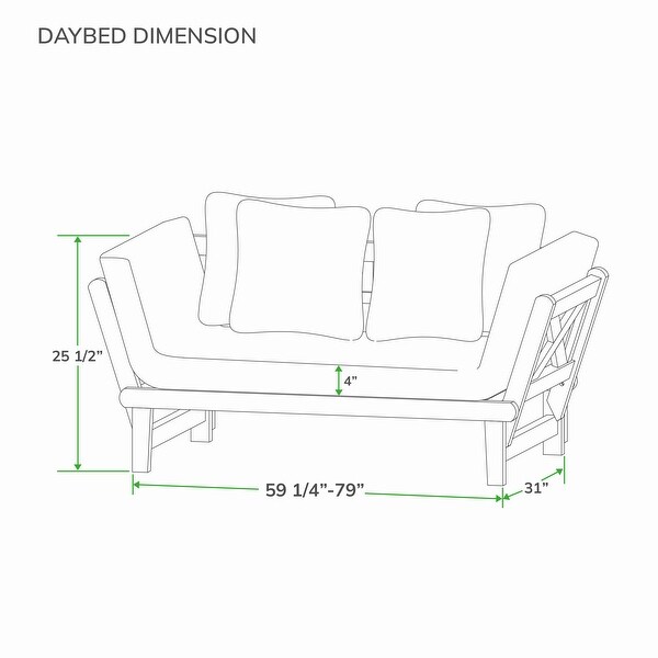 Cambridge Casual West Lake Convertible Sofa Daybed
