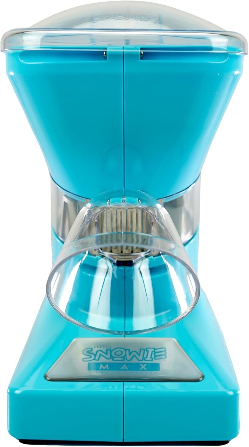 Snow Cone Machine – Premium Shaved Ice Maker, With Powder Sticks Syrup Mix, 6-Stick Kit, Light Blue