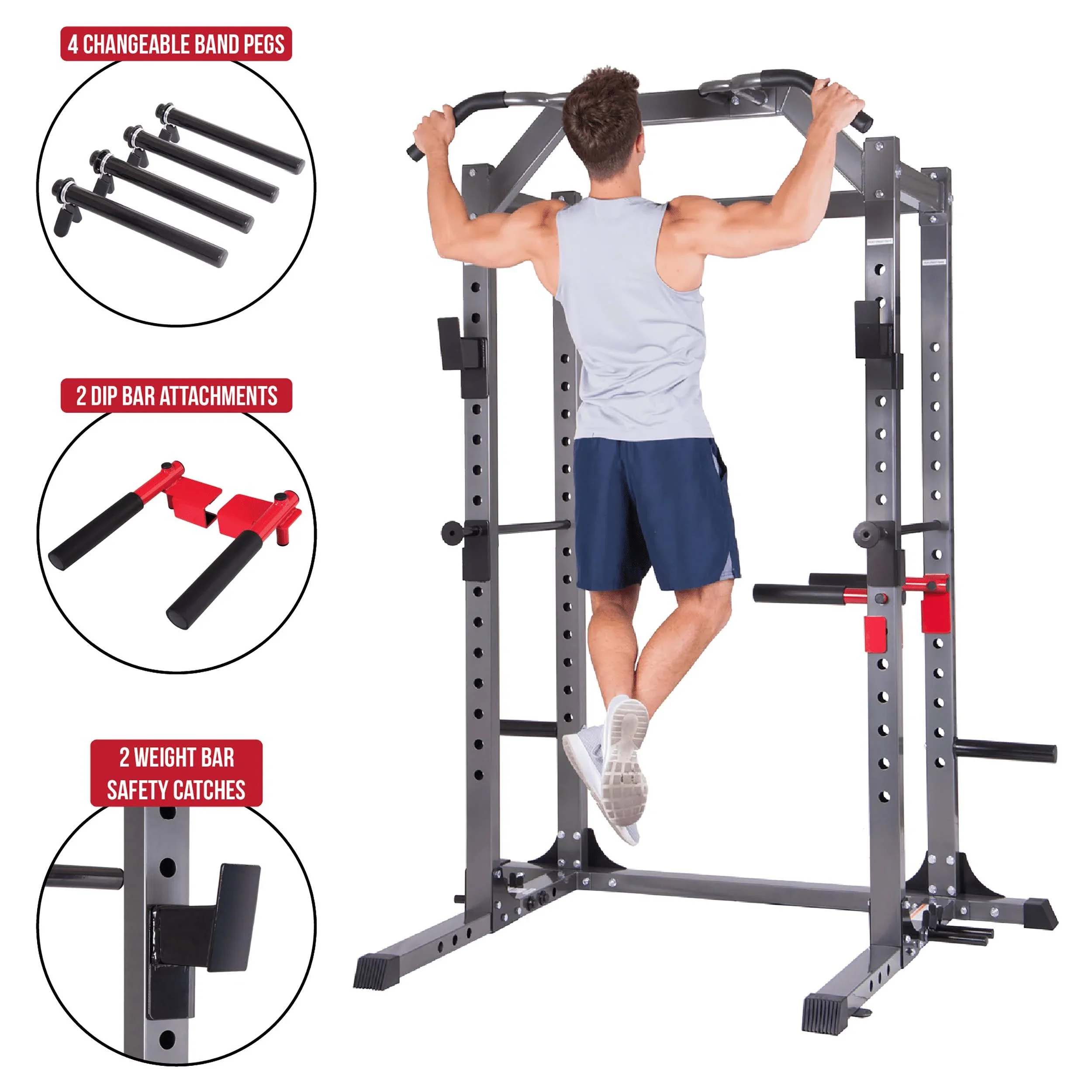 Body Power Deluxe Rack Cage System - Pbc5380