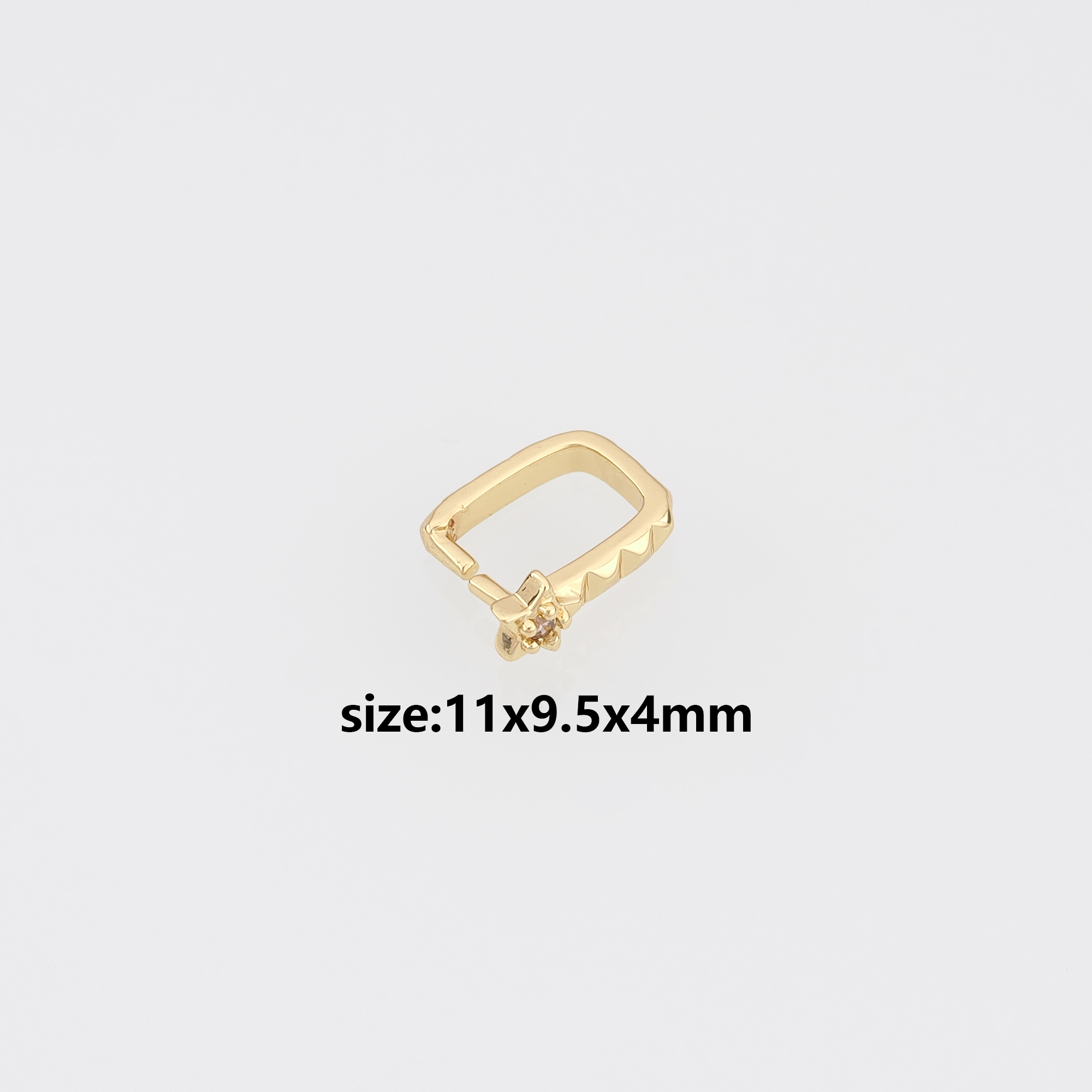 18K Gold Filled Pendant Pinch Bail Clasp,Necklace Hook Clasp for DIY Jewelry Finding Necklace Bracelet