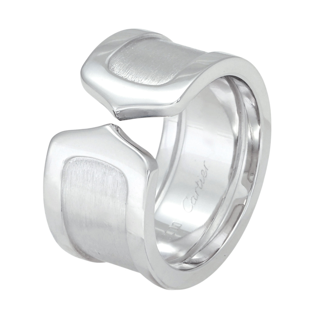 Cartier 2C Lm Ring 18K White Gold