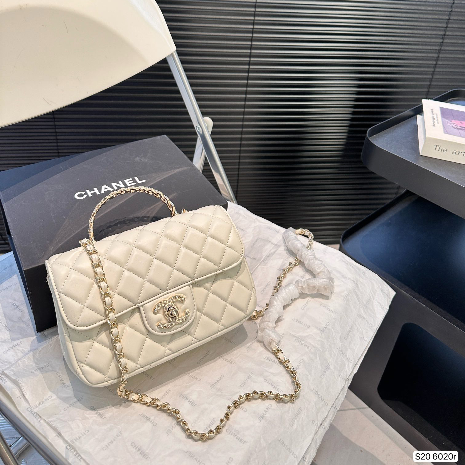 Chanel 24A handle chain bag - cnluxepick