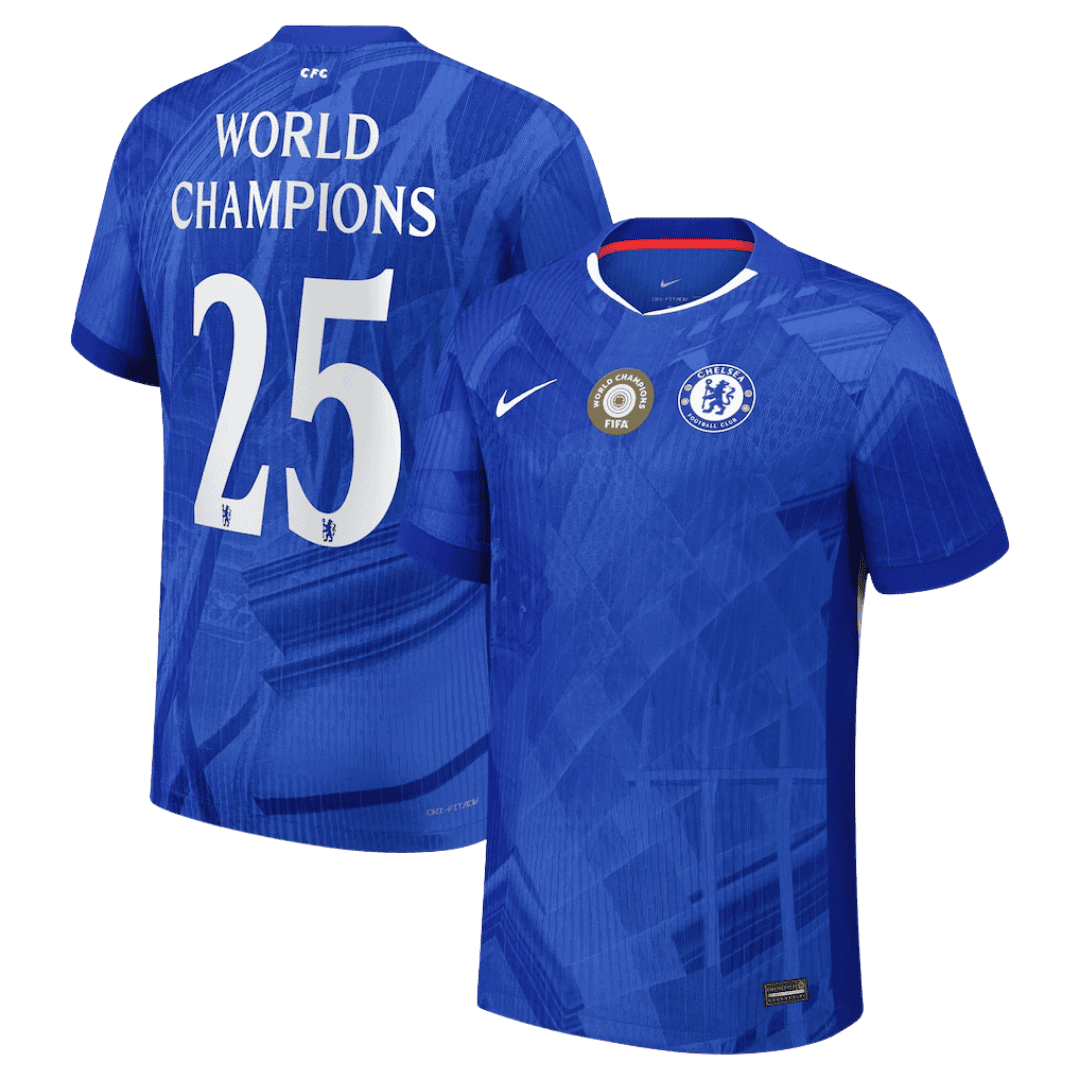 WORLD CHAMPIONS #25 Chelsea Home Player Version Jersey 2025/26