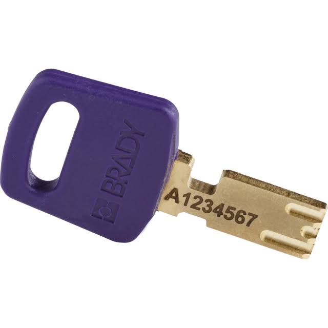 Brady Alu-Prp-38St-Ka6Pk Lockout Padlock,al,purple,key Alike,pk6