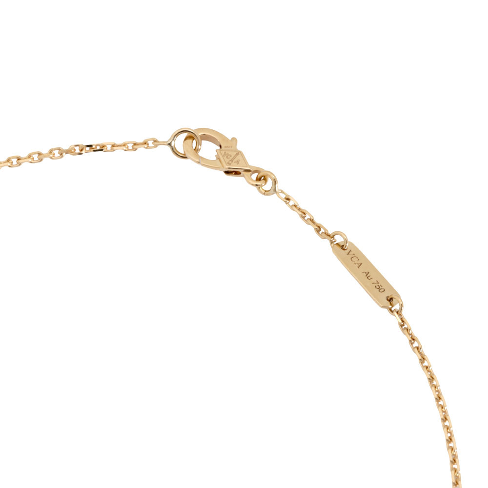 Van Cleef & Arpels Perlet Turquoise Necklace 18K Yellow Gold VCARPML800