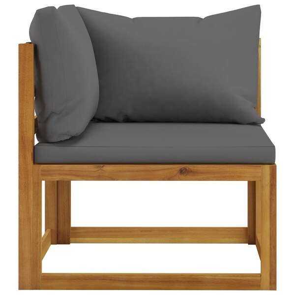 vidaXL 3Seater Patio Sofa with Cushion Solid Acacia Wood