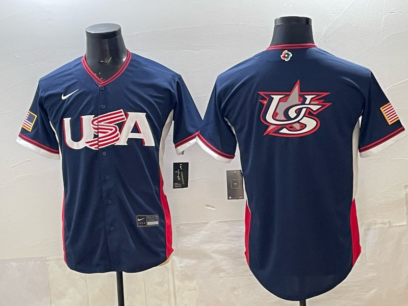 Men's USA Baseball Navy 2026 World Baseball Classic Game Jersey