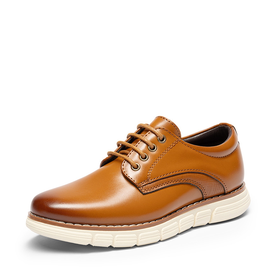 [CrossFlex CrestKids] Boys' Non-Slip Oxford Dress Sneakers