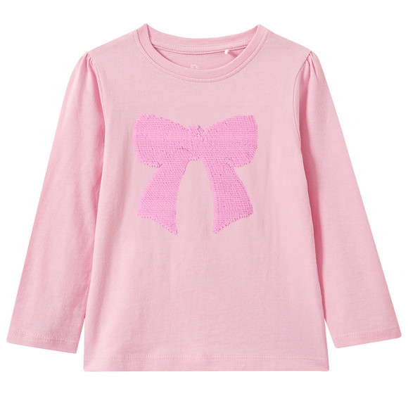 Topolino Mädchen Langarmshirt mit Wendepailletten