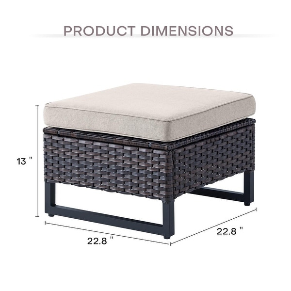 3Seat Sofa with Patio Chair Ottoman Funiture