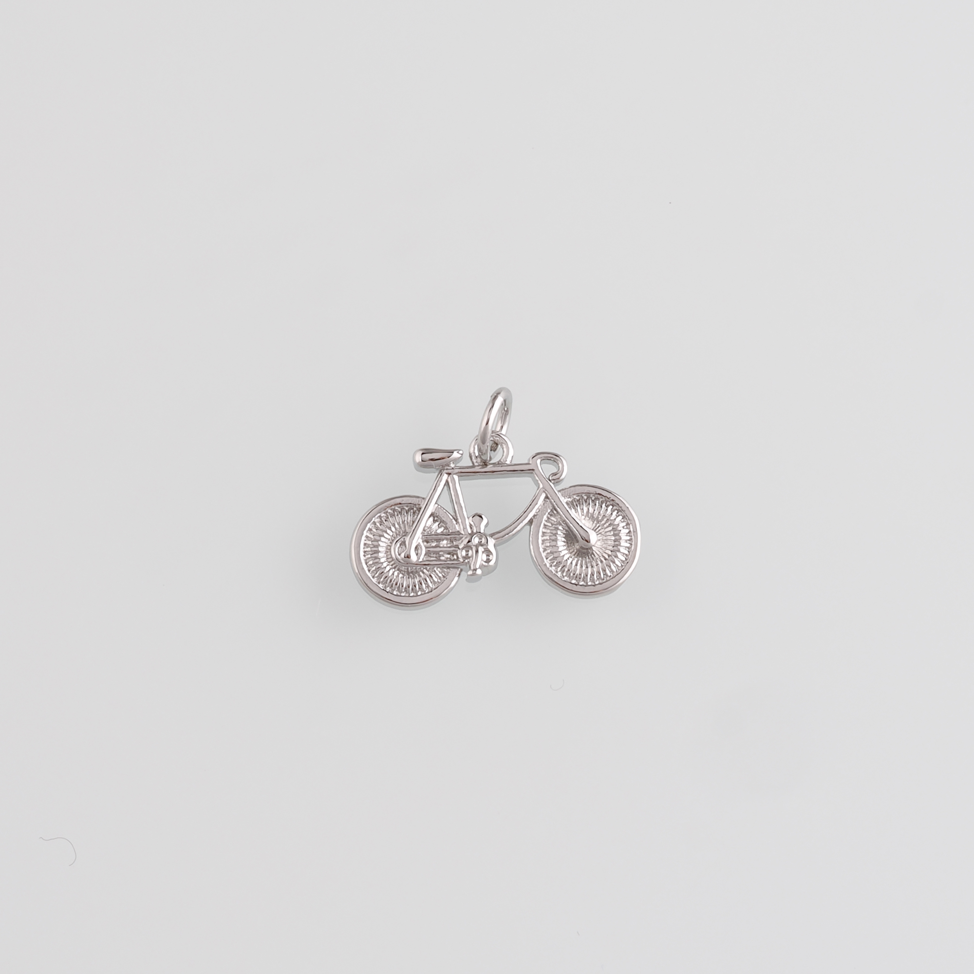 18K Gold Filled Bicycle Pendant,Bicycle Charm Earrings Necklace for DIY Jewelry Making Supply