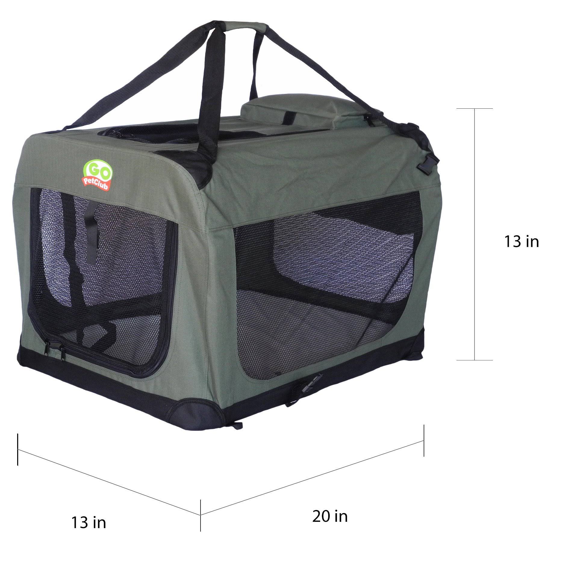 Go Pet Club 40x22 Dog Pet Soft Crate Sage