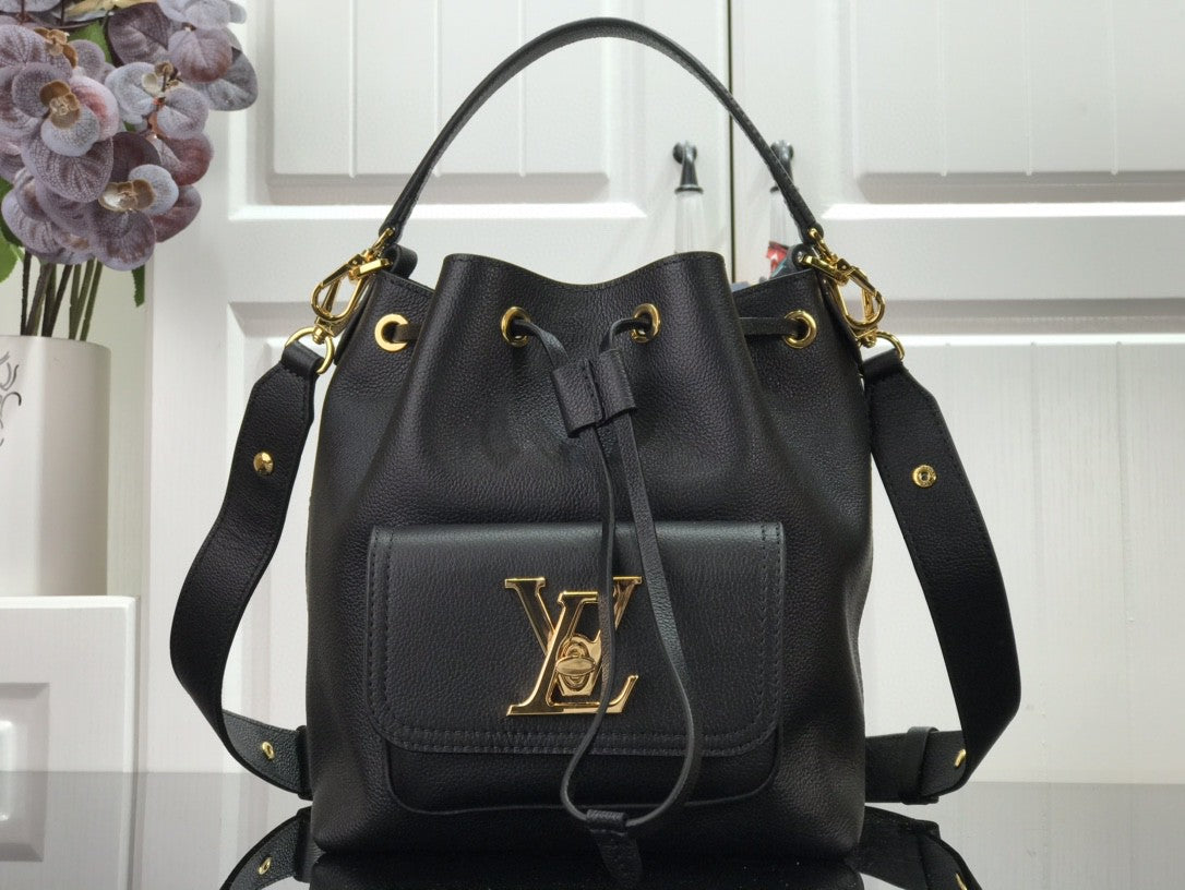 Louis Vuitton Lockme Bucket 23Cm Black