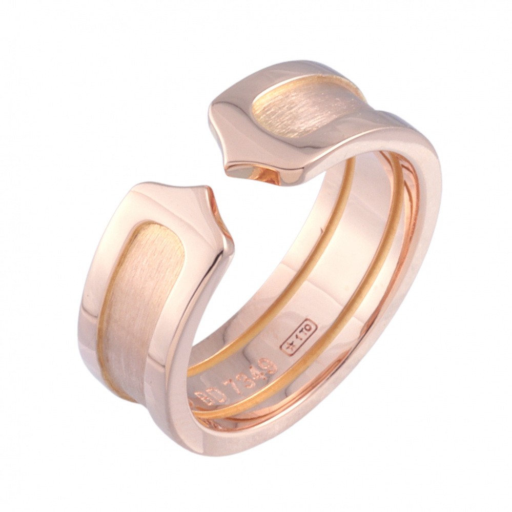 Cartier 2C C Do Ring 18K Rose Gold