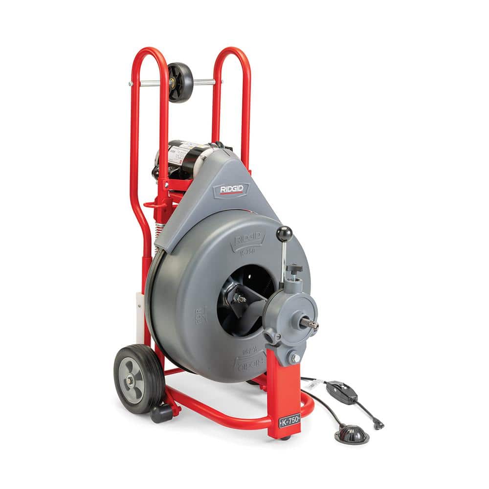 Ridgid K-750 Drain Cleaning Snake Auger Drum Machine with Autofeed and 3/4 in. Pigtail 41977