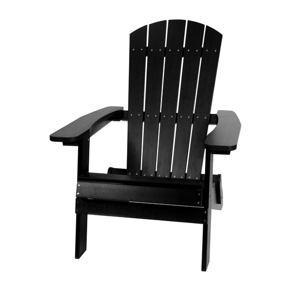 AllWeather Poly Resin Folding Adirondack Chair