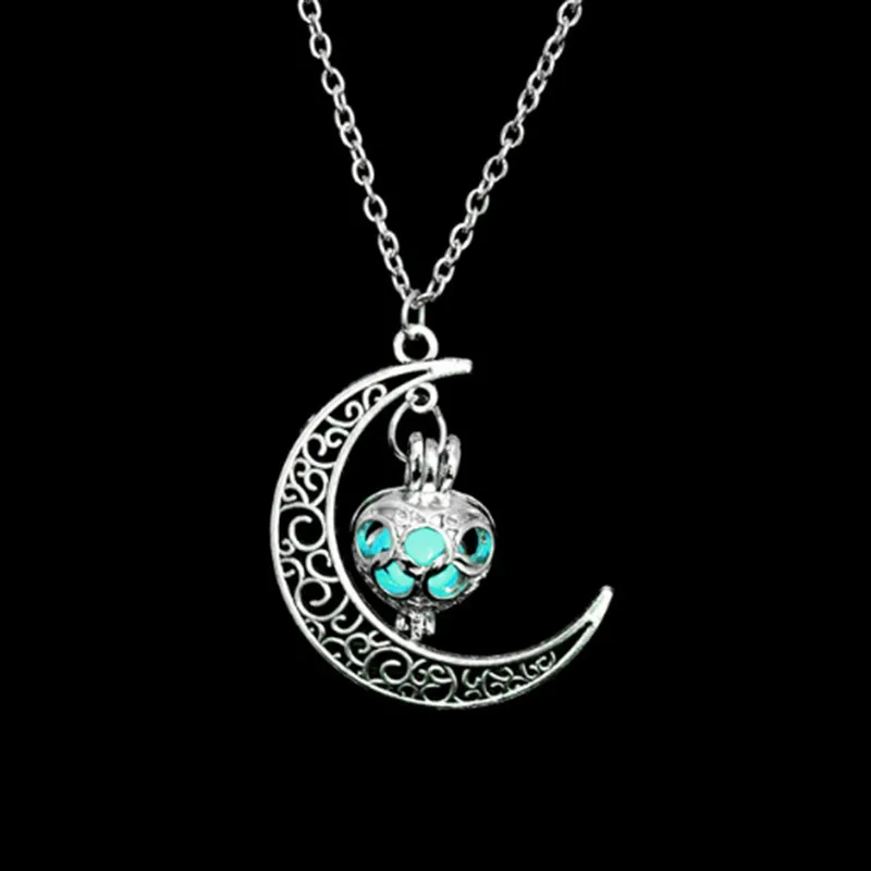Glow in the Dark Moon Necklace