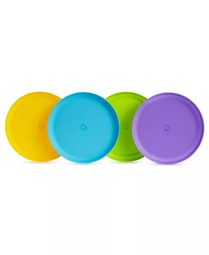 Munchkin Multi Color Toddler Stackable Plates, 8 Pack