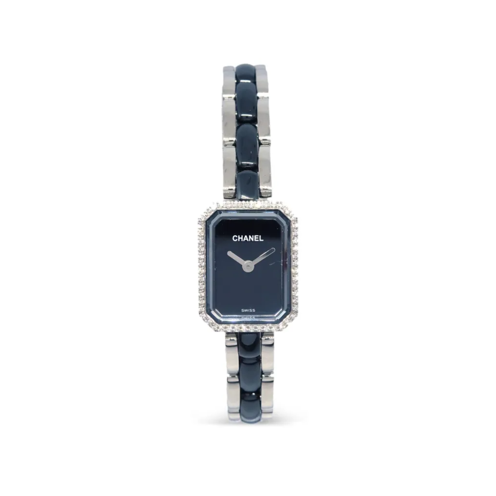 Chanel Première Ceramic Diamond Watch Black Dial