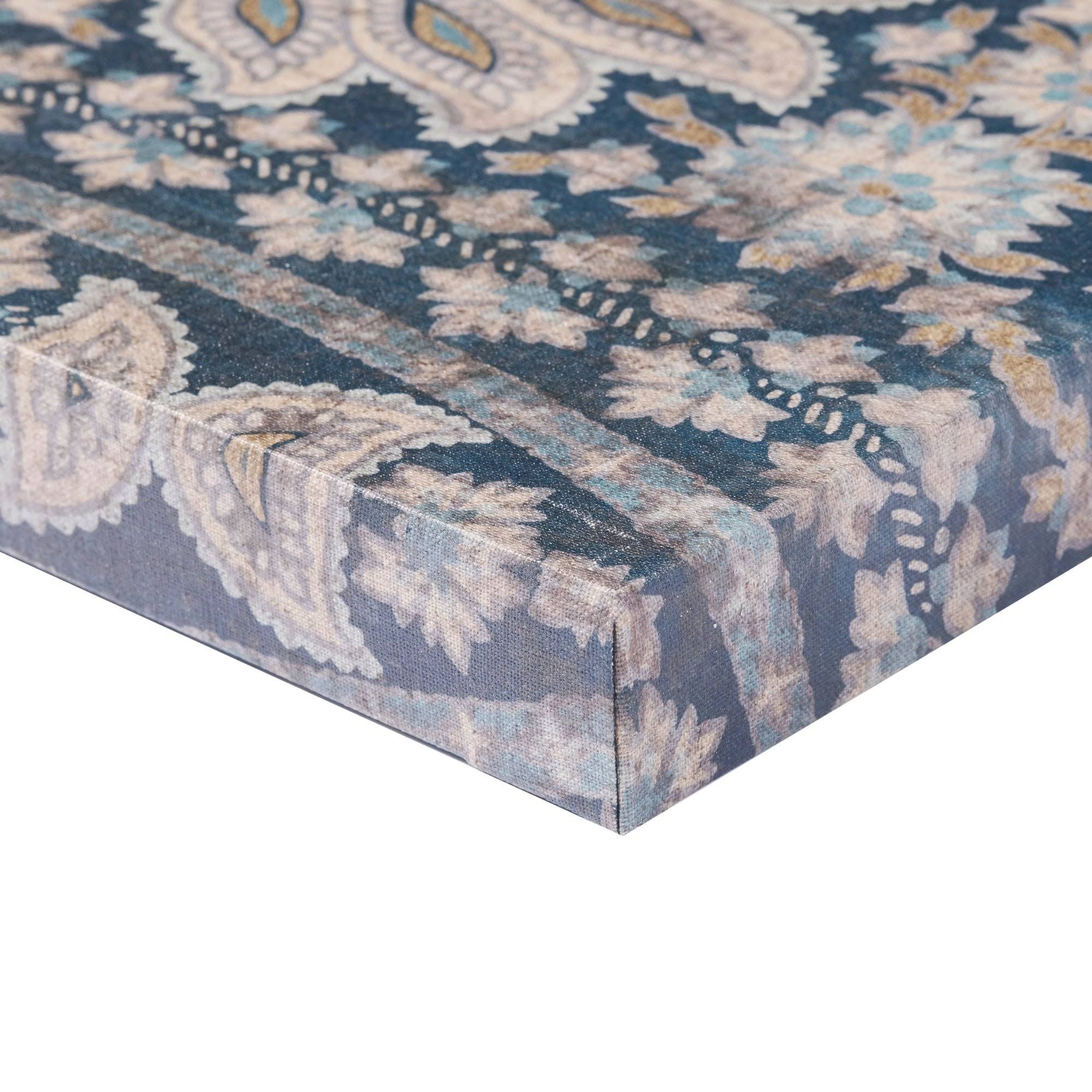 Madison Park Weathered Damask Blue Walls Printed Linen 3 Piece Set