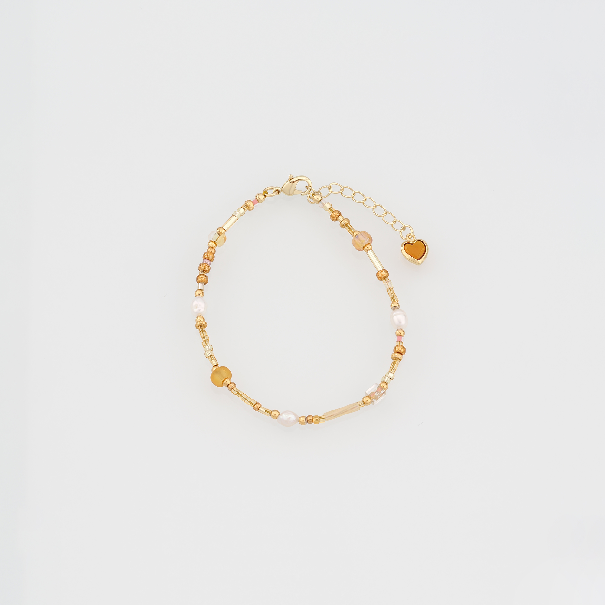 18K Gold Filled Beaded Chain Bracelet,Bead Bracelet,Adjustable Bracelet,Gift For Her