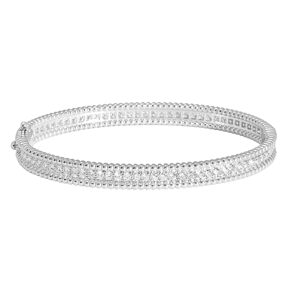 Van Cleef & Arpels Perlet Bracelet 18K White Gold Diamond VCARP27J00
