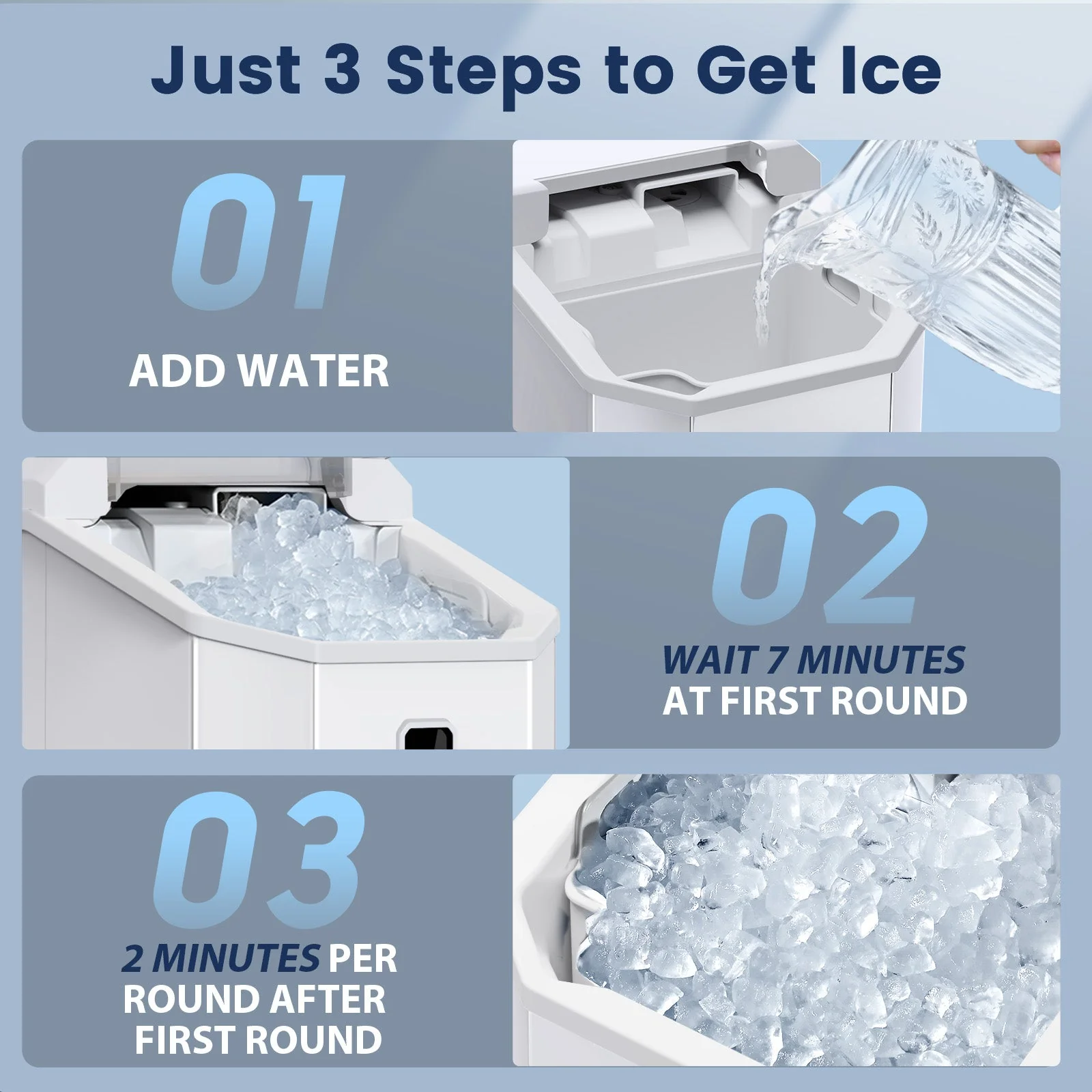 Nugget Pebble Ice Maker Countertop Z5815NA