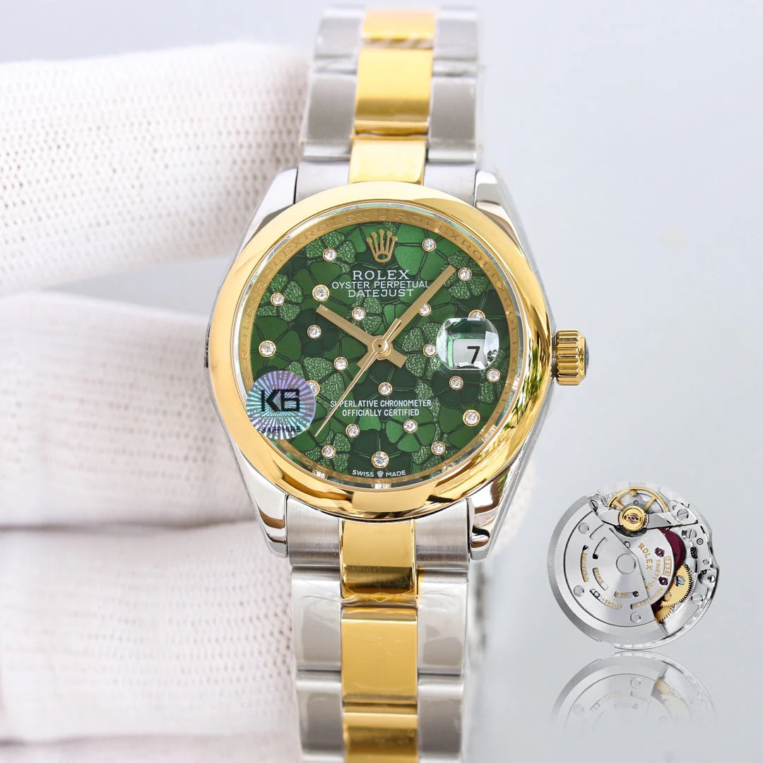 DATEJUST 31  GOLD BLUE DIAL