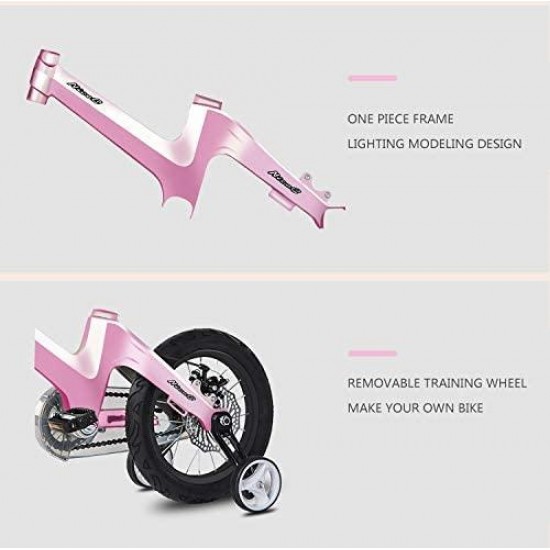 Kids Bike with Dual Disc Brake for Boy and Girl 12-14-16-18 inch Training Wheels
