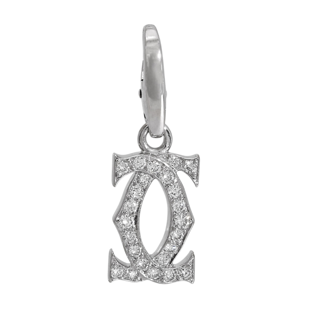 Cartier 2C Necklace 18K White Gold Diamond N3010100
