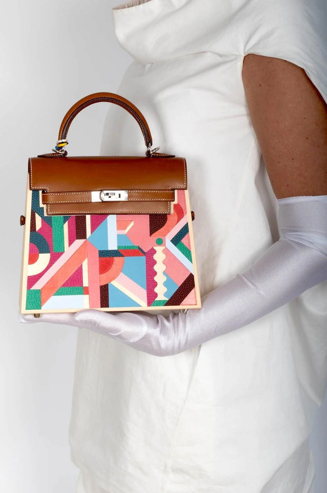 Hermès Kelly Picnic Kellywood Perspective Cavalière Wood Barenia Palladium Hardware