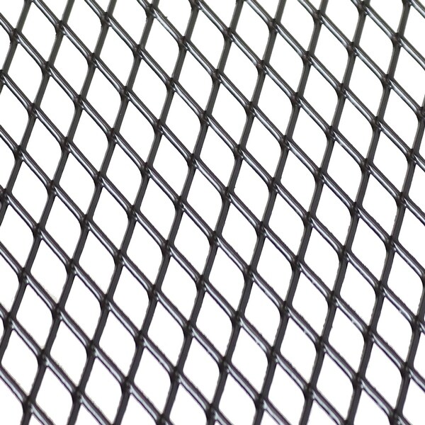 Sunnydaze Fire Pit Bench Black Mesh Steel 23 x 16 Inch
