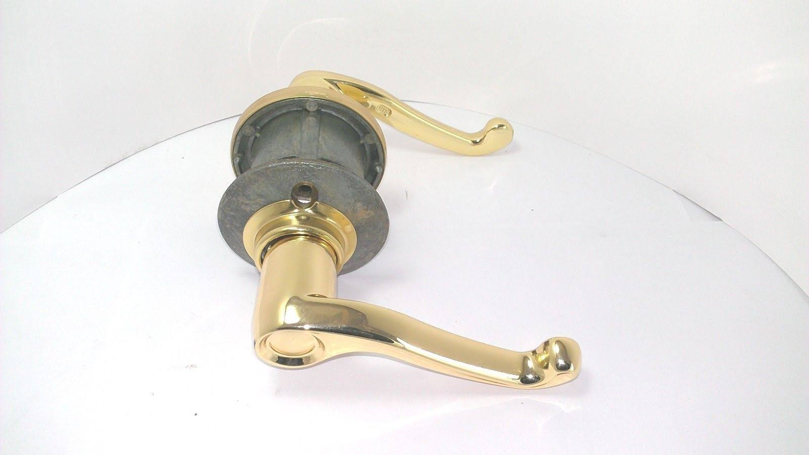 Schlage S10FLA605RH Flair Right Hand Passage Leverset in Polished Brass