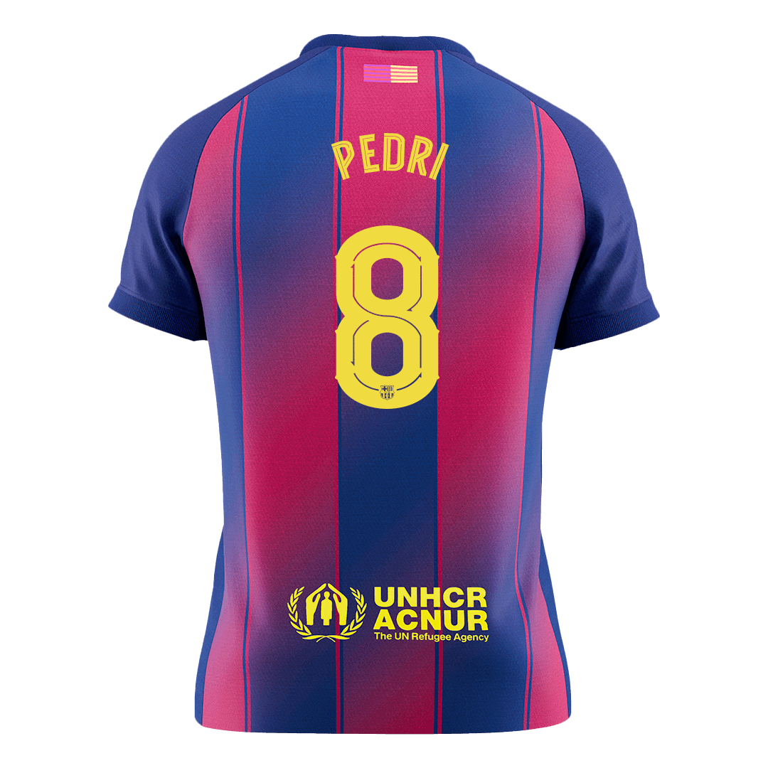 PEDRI #8 Barcelona Home Soccer Jersey 2025/26 - UCL