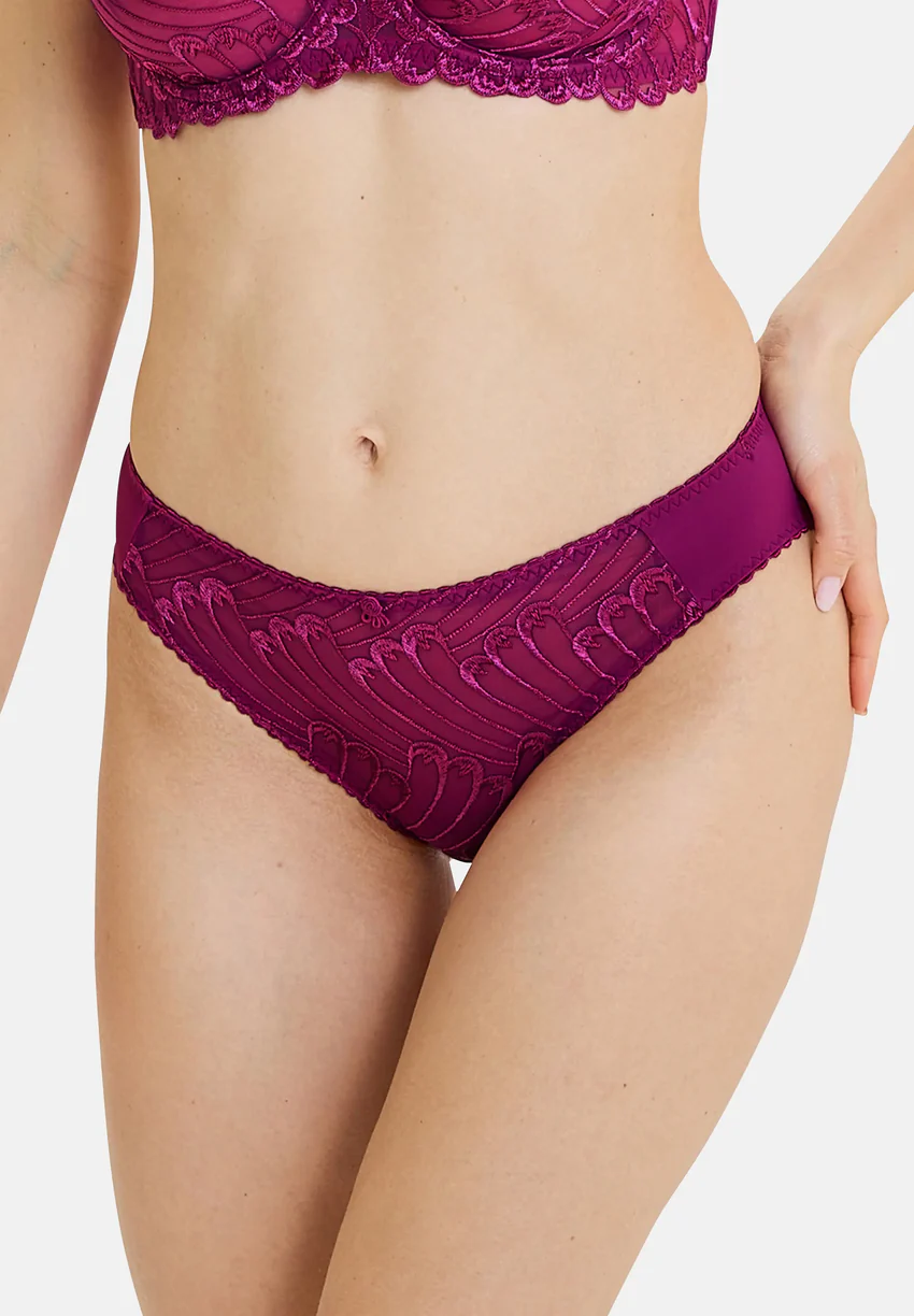 Lot de 2 slips Narcisse Fuchsia et Ivoire