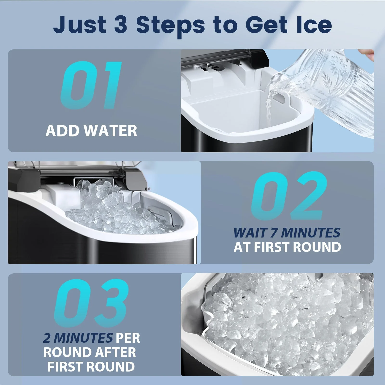 Nugget Sonic Ice Maker Stainless Steel Z5815SNH